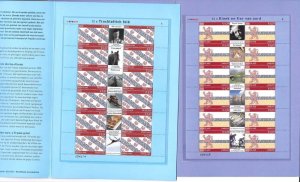 Netherlands 2002 Provincial stamps, sheetlets of 12x 0.39€ + 6 labels um for L