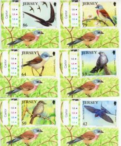 2011 Jersey Visiting Summer Birds Set of 6 (Scott New) MNH