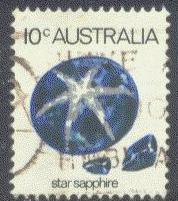 AUSTRALIA  562 MINT OG 1974 10c STAR SAPPHIRE