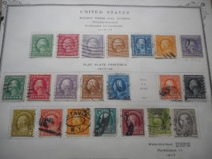 U.S. Collection 30 Used Washington/Franklin  1916-1920 Era