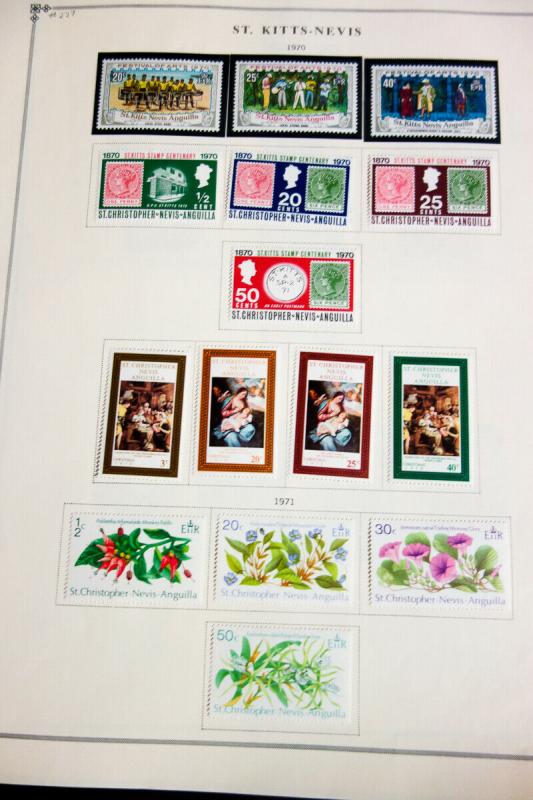 St Kitts Stamp Collection Mostly Mint Potent