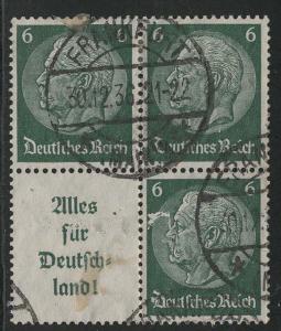Germany Scott # 419 (3), label A9, used, se-tenant, Mi# S141