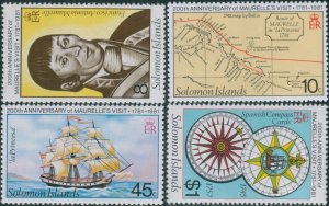 Solomon Islands 1981 SG434-437 Maurelle's Visit set MNH