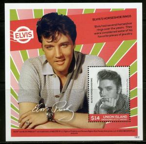 UNION ISLAND 2019 ELVIS PRESLEY SET OF FOUR SOUVENIR SHEETS  MINT NEVER HINGED