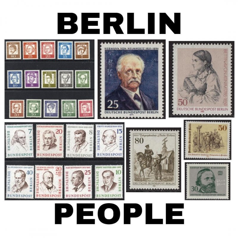 Thematic Stamps - Berlin - People - Choose from dropdown menu