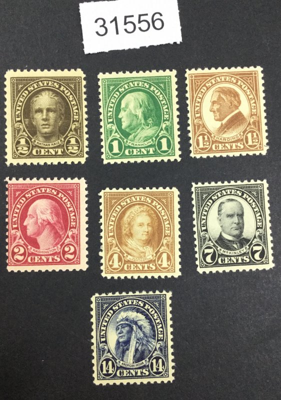 US STAMPS  #551/565 MINT OG NH LOT #31556