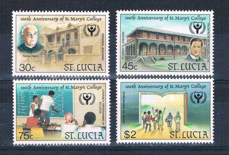 St Lucia 965-68 MNH set St Marys College 1990 (S0932)+
