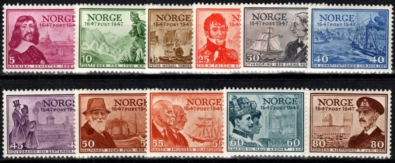 Norway #279-89  MNH CV $38.15 (X421)