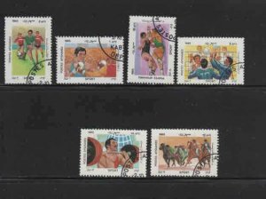 AFGHANISTAN #1156-H-1156N  1985  SPORTS         MINT VF NH  O.G  CTO