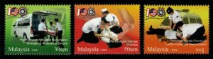 MALAYSIA SG1487/9 2008 CENTENARY OF ST JOHN AMBULANCE MNH