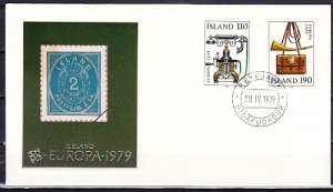 Iceland, Scott cat. 515-516. Europa-Telephone issue. First day cover. ^