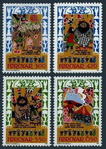 Faroe 139-142 sheets of 20,MNH.Michel 130-133 bogens. Skrimsla,Folk Ballad,1986.