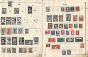 Italy Collection 1910-1939 on 10 Scott International Pages