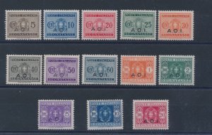 1939-40, ITALIAN EAST AFRICA, Taxes 1/13 MLH * - Linguellati - Hinged