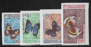 New Caledonia Sc# 357-360 Butterfly  Imperf set of 4 NH VF