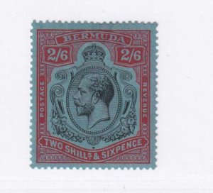 BERMUDA # 95 VF-MLH KGV 2/6d KEY ISSUE