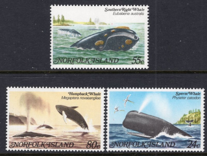 Norfolk Island 290-292 Whales MNH VF