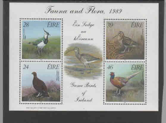 IRELAND #758a  1989  BIRDS    MINT  VF NH  O.G  M/S