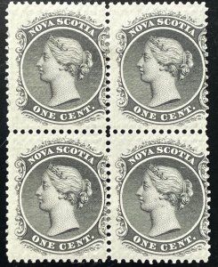 Nova Scotia, Scott 8, Unused Block of 4, LH