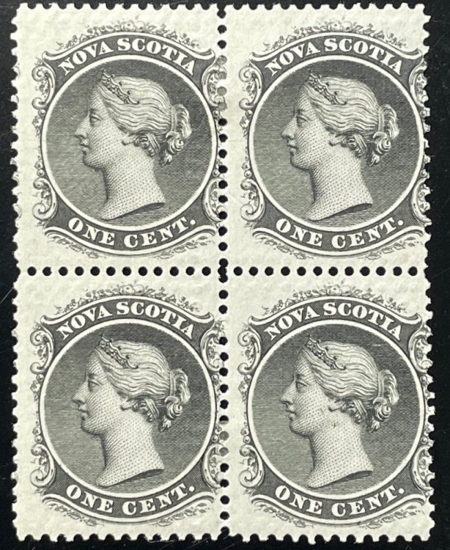 Nova Scotia, Scott 8, Unused Block of 4, LH