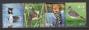 Bosnia and Herzegovina Croatian Admin 167c-167f Birds MNH VF