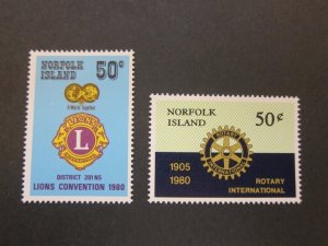 Norfolk Island 1980 Sc 254-5 set MNH