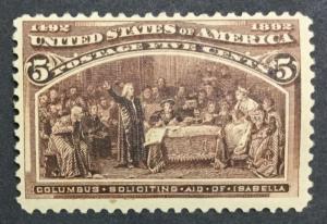 MOMEN: US #234 MINT OG H #23949