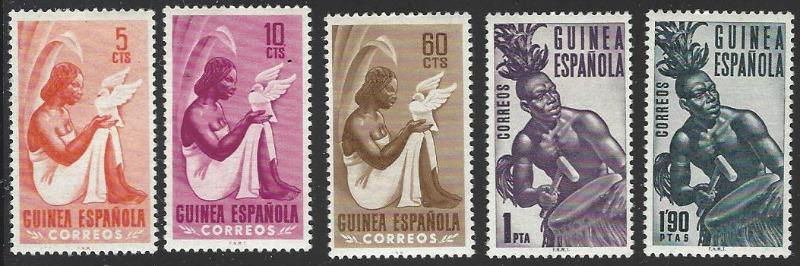 Spanish Guinea #326-330 Mint Hinged Set of 5