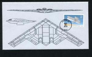 US 3783 First Flight Southport B-2 Bomber Outline