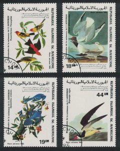 Mauritania Gulls Tanager Skimmer Darters Birds Audubon 4v 1985 Canc