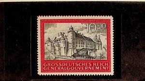 Poland Sc NB41 MNH issue of 1944 - Cracow Castle - WWII German occupation