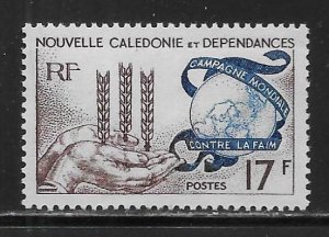 New Caledonia 323 Freedom From Hunger single MNH