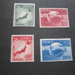 Japan 1949 Sc 474-77 set MNH