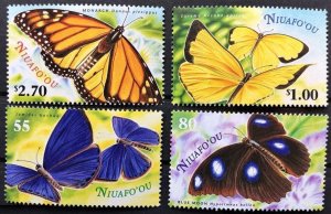 2000 Niuafo'ou 367-370 Butterflies 8,50 €