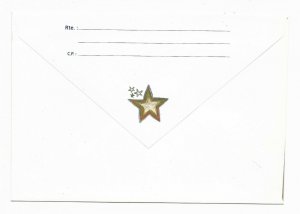 ARGENTINA 1999 CHRISTMAS ANGEL STARS POSTAL STATIONERY DECORATED COVER