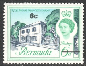 Bermuda Scott 243 - SG237, 1970 Elizabeth II 6c mint (see desc)