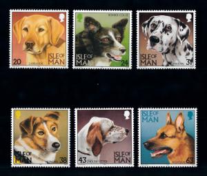 [73136] Isle of Man 1996 Animals Pets Dogs Labrador Dalmatian Setter  MNH