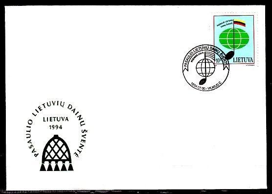 Lithuania, Scott cat. 496. Song Festival issue. First day cover. ^
