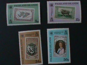 ​FALKLAND ISLANDS-1983-SC#371-4 COMMONWEATH DAY- MNH-VF WE SHIP TO WORLDWIDE