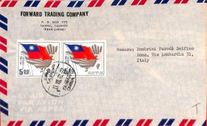 aa6664 - CHINA Taiwan - Postal History -  AIRMAIL cover to ITALY 1961
