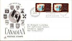 Canada 1968 FDC Canadian Postage Stamps - Ottawa, Ont - Pair 5c Stamp  - F76734