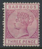 Barbados SG 95 SC# 63a  Deep Purple  MH    see scans and details