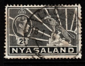 NYASALAND SG133 1938 2d GREY FINE USED