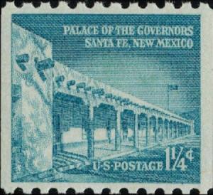 1960 1 1/4c Palace of Governors, Santa Fe, Coil Scott 1054a Mint F/VF NH