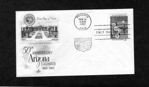 1192 Arizona, FDC Art Craft cachet