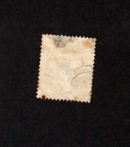 IRELAND SCOTT # 7 USED 9p BLACK BROWN GREAT BRITAIN OVERPRINTED STAMP