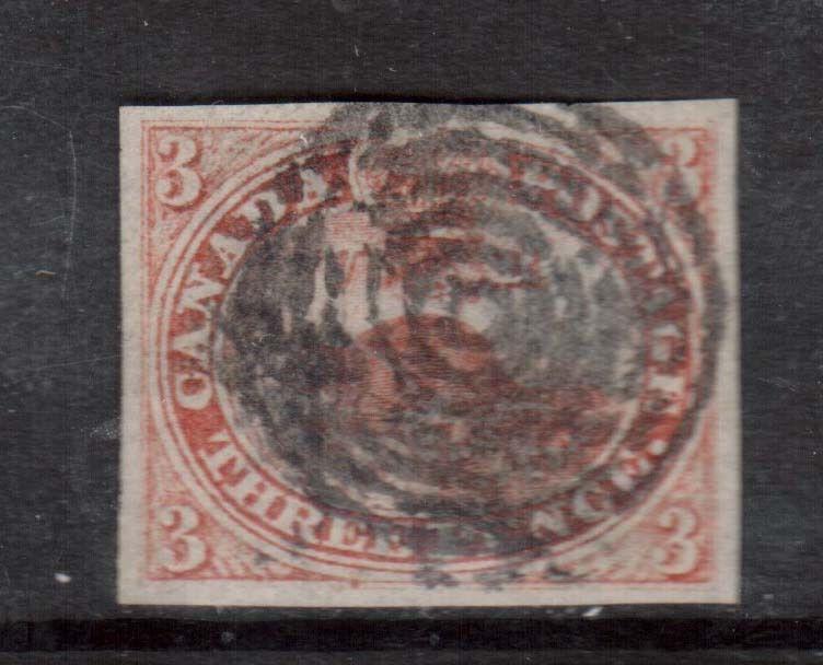 Canada #1 VF Used With Four Margins **With Certificate**