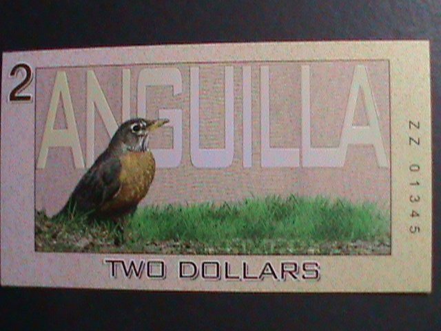 ANGUILLA  2019-COLLECTIBLE UNCIRCULATED POLYMAR BEAUTIFUL LOVELY NOTE VF