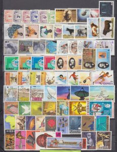 Z5013 JL stamps 18 different africa zambia mnh sets lot