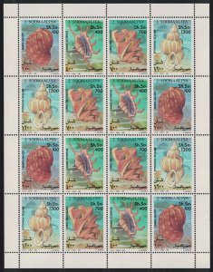 Somalia Shells 4v Sheetlet 1994 MNH MI#507-510